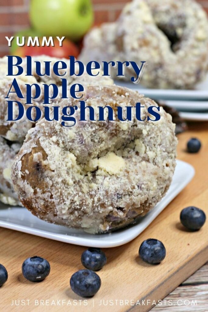 blueberry apple doughnuts